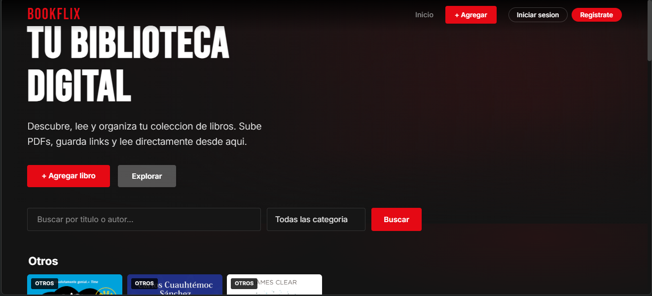 Proyecto BookFliX - Desarrollado por Estiven Carvajal